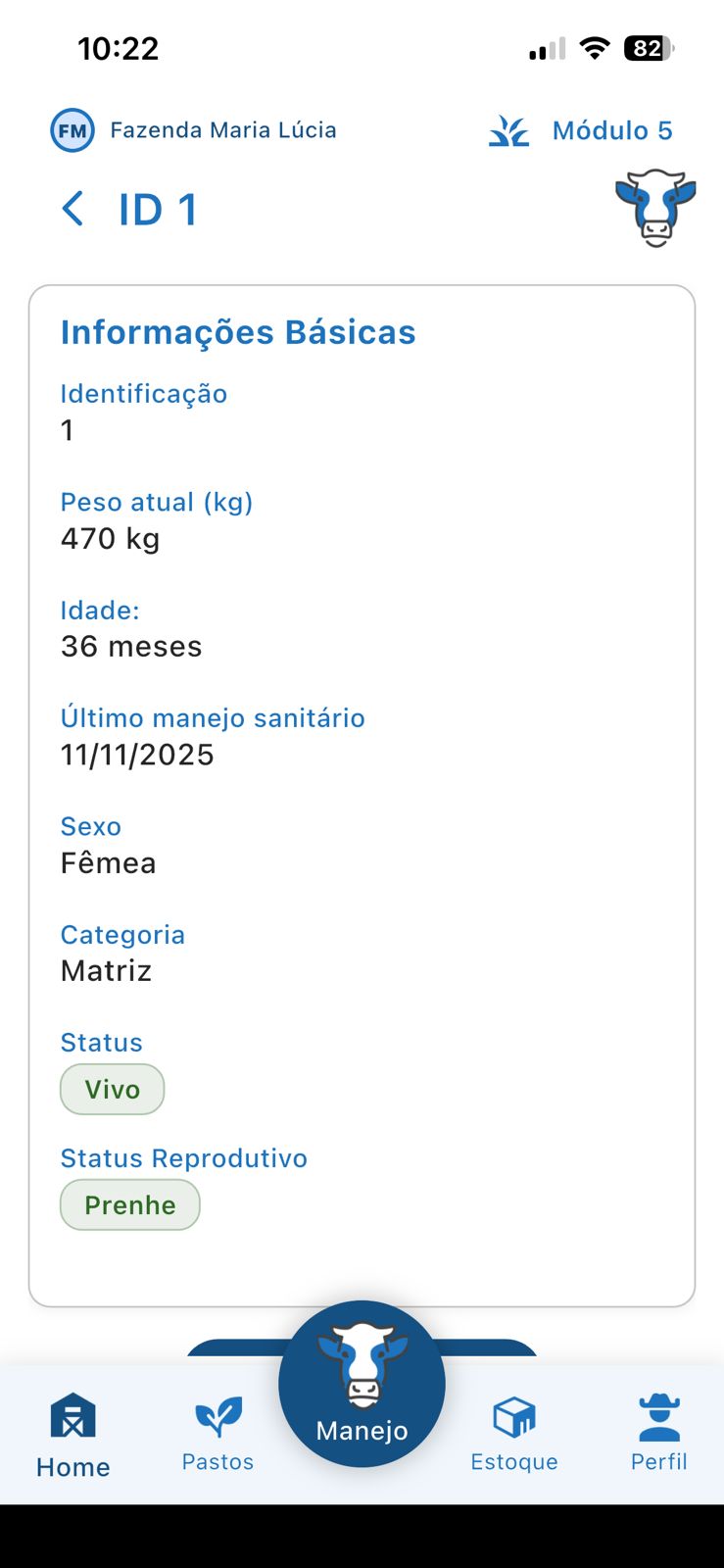 Detalhe de um animal no LABASS